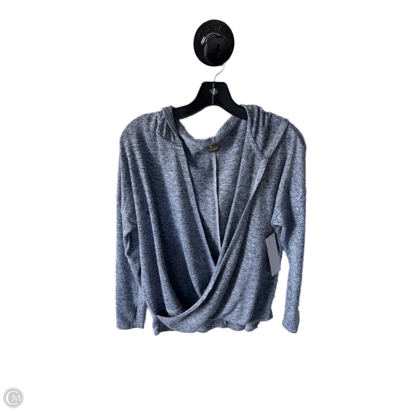 Athletic Top Long Sleeve Hoodie By Old Navy In Grey, Size: Mp