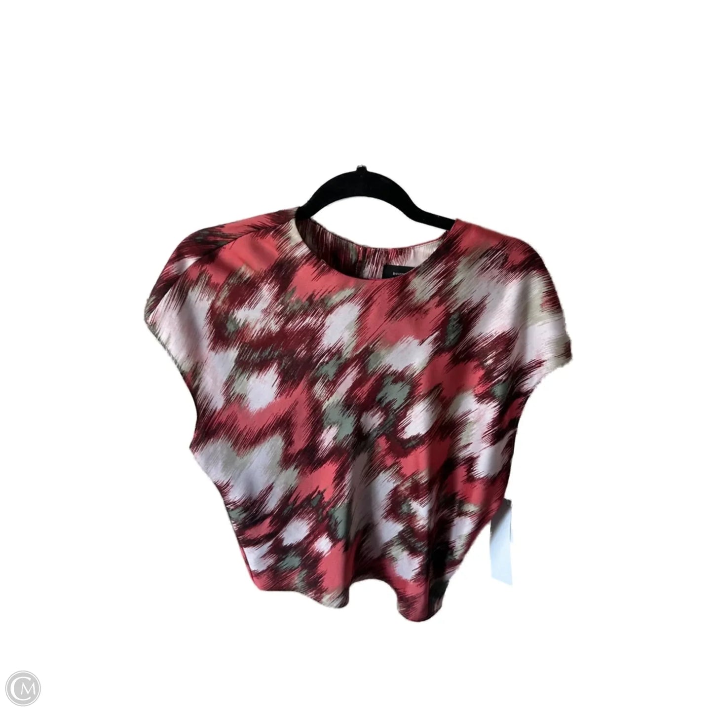 Top Sleeveless By Banana Republic In Green & Orange, Size: S