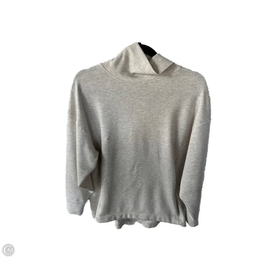 Athletic Top Long Sleeve Collar By Danskin In Tan, Size: L