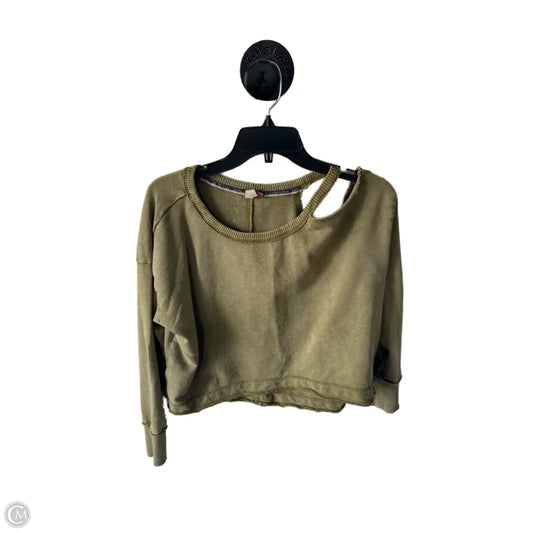 Top Long Sleeve By Pilcro In Green, Size: M