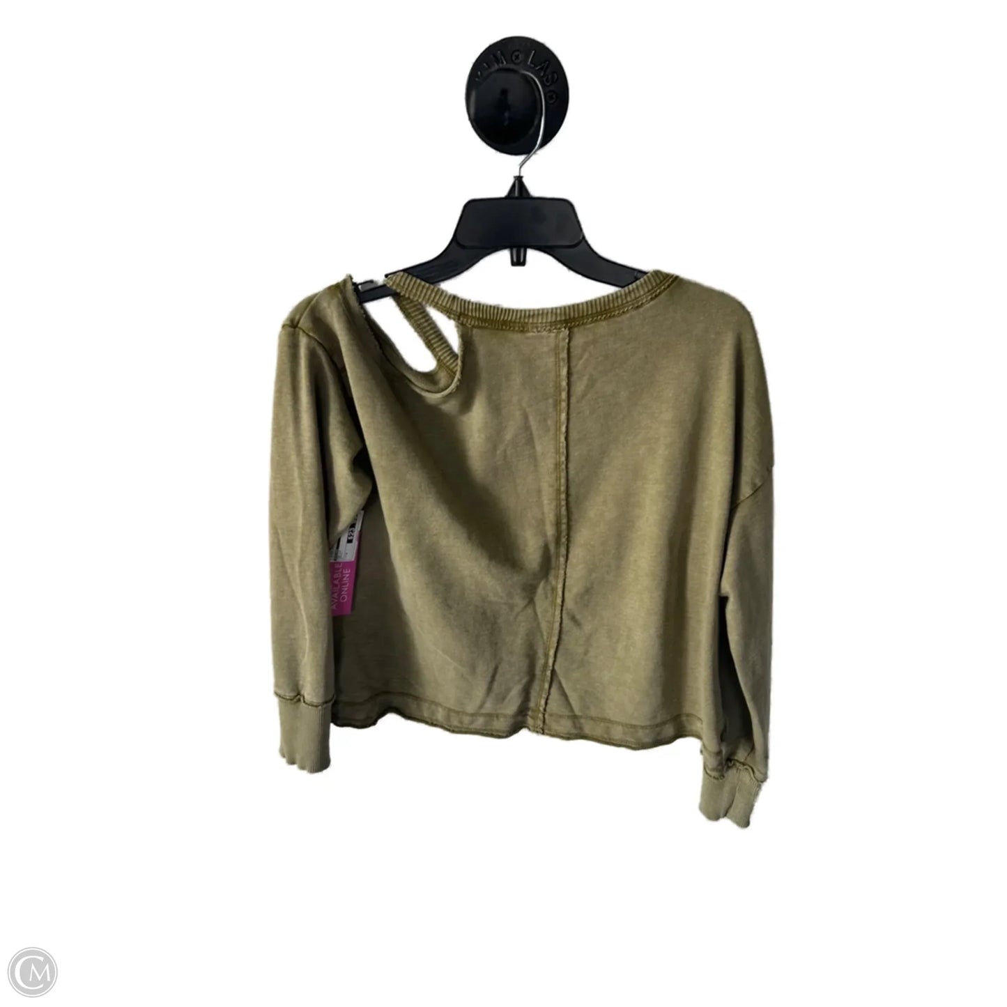 Top Long Sleeve By Pilcro In Green, Size: M