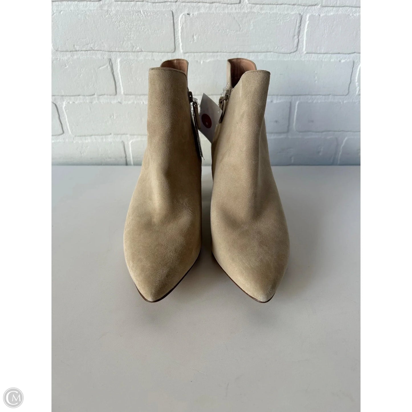 Boots Ankle Heels By Cole-haan In Tan, Size: 10