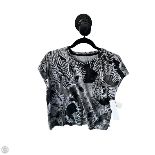 Top Sleeveless By Talbots In Black & White, Size: M