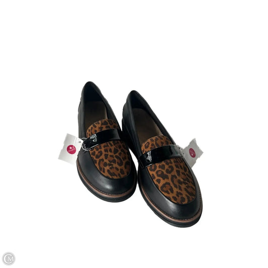 Shoes Flats By Clarks In Black & Brown, Size: 9.5