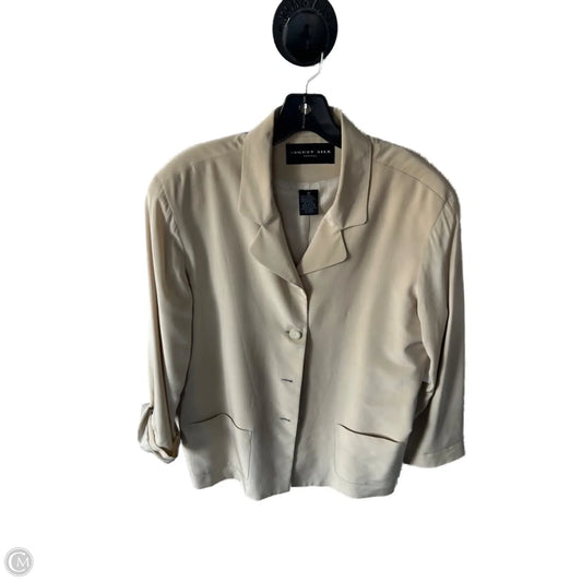 Blazer By August Silk In Tan, Size: M