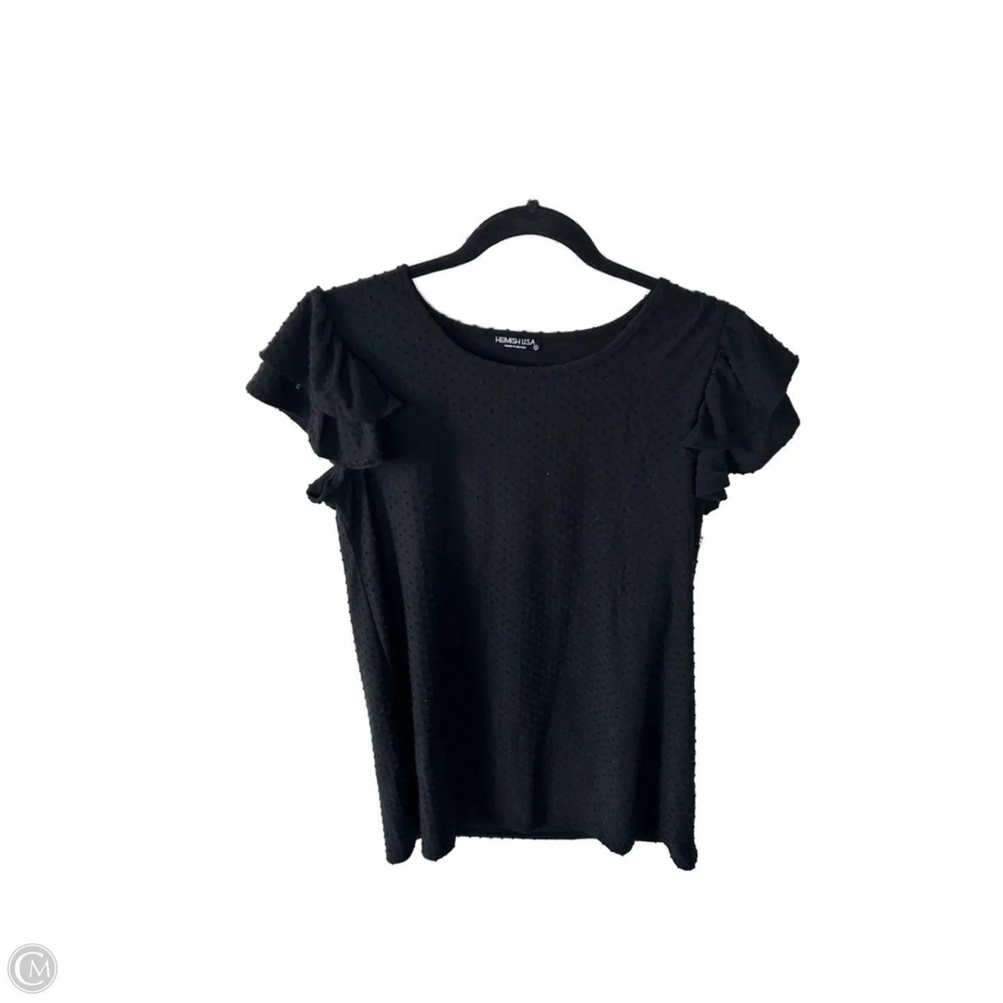Top Short Sleeve By Heimish Usa In Black, Size: M