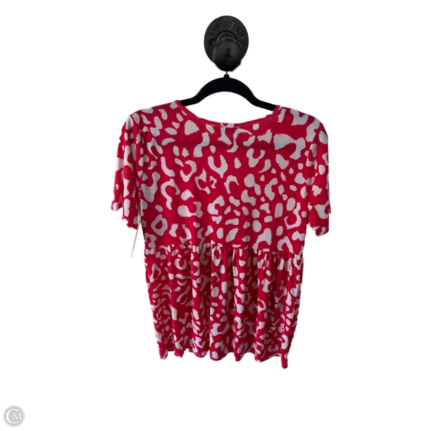 Top Short Sleeve By Heimish Usa In Red & White, Size: M