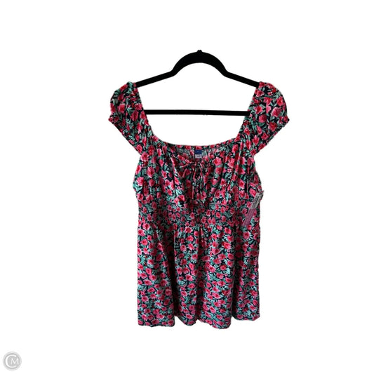 Dress Casual Short By Old Navy In Blue & Pink, Size: L