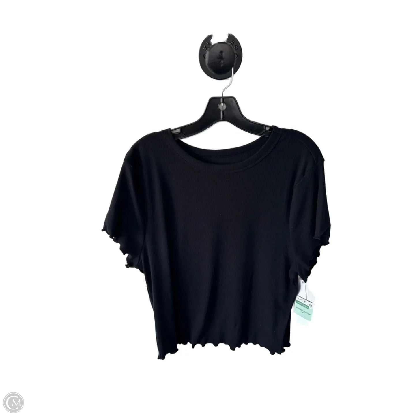 Top Short Sleeve By Clothes Mentor In Black, Size: 2x