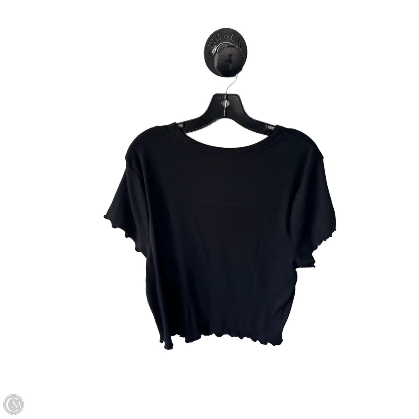 Top Short Sleeve By Clothes Mentor In Black, Size: 2x