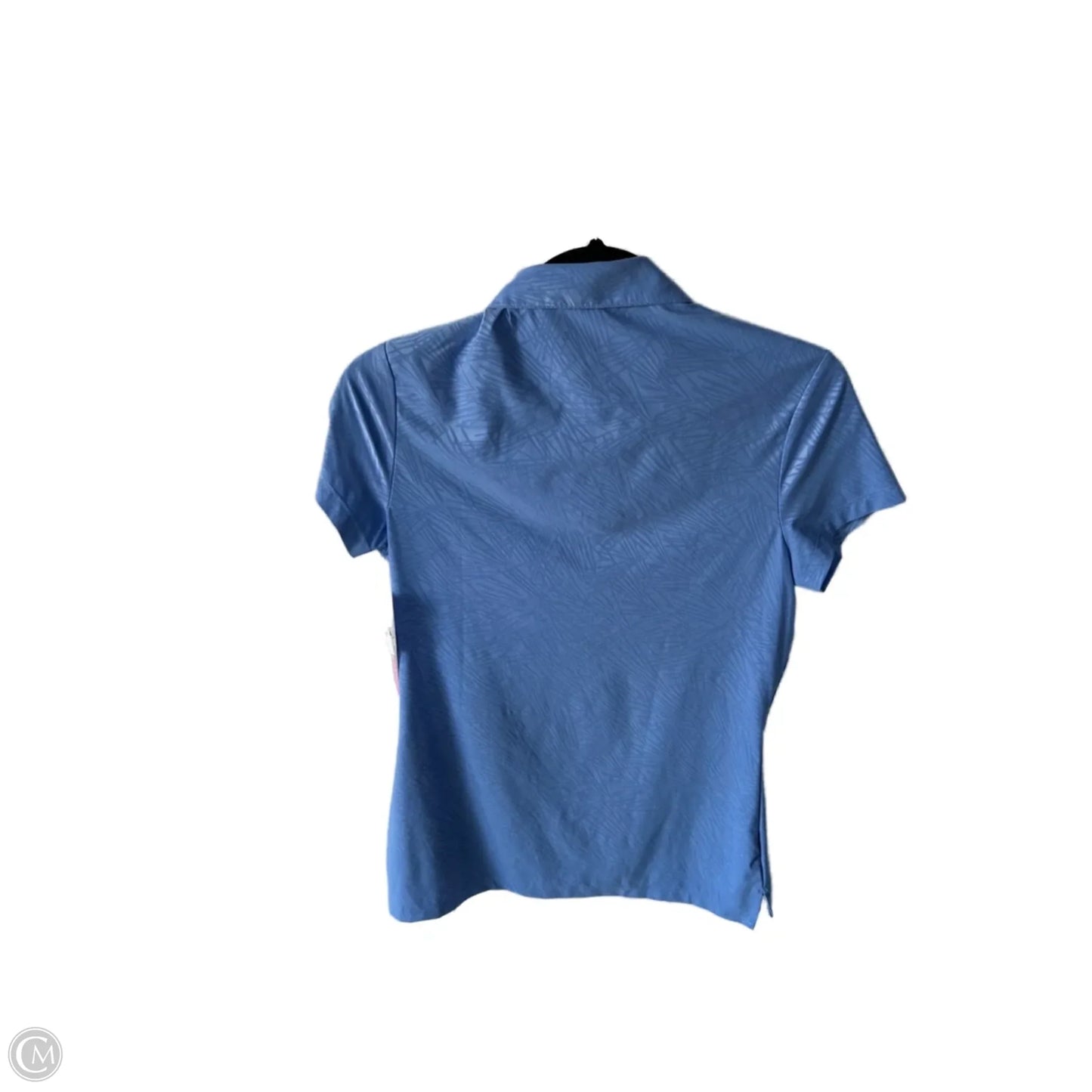 Athletic Top Short Sleeve By Nike In Blue, Size: S