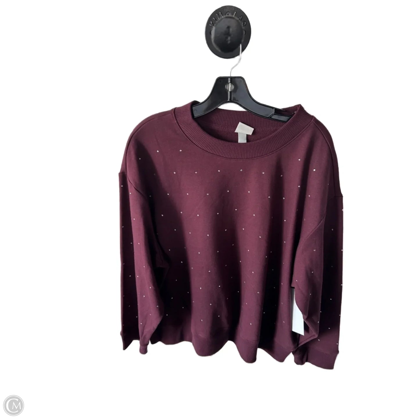 Sweatshirt Crewneck By A New Day In Maroon, Size: Xxl
