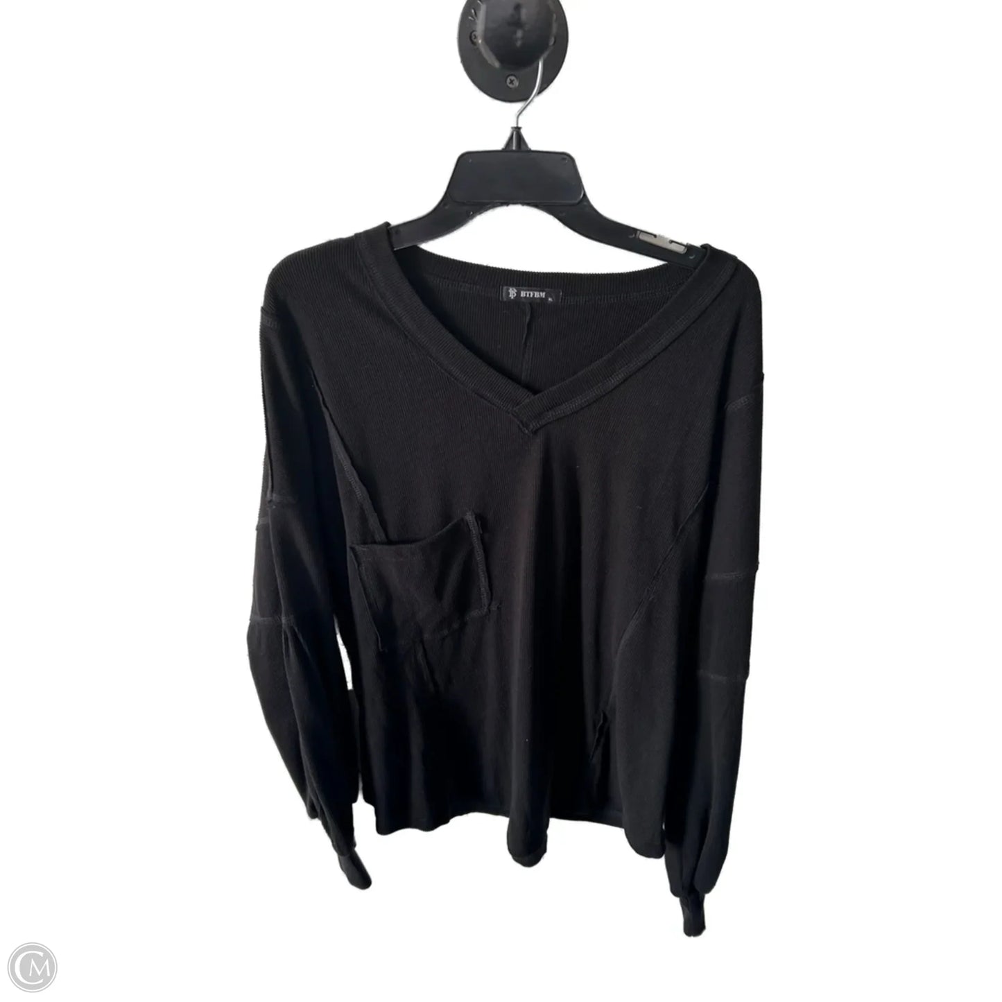 Top Long Sleeve By Clothes Mentor In Black, Size: Xl