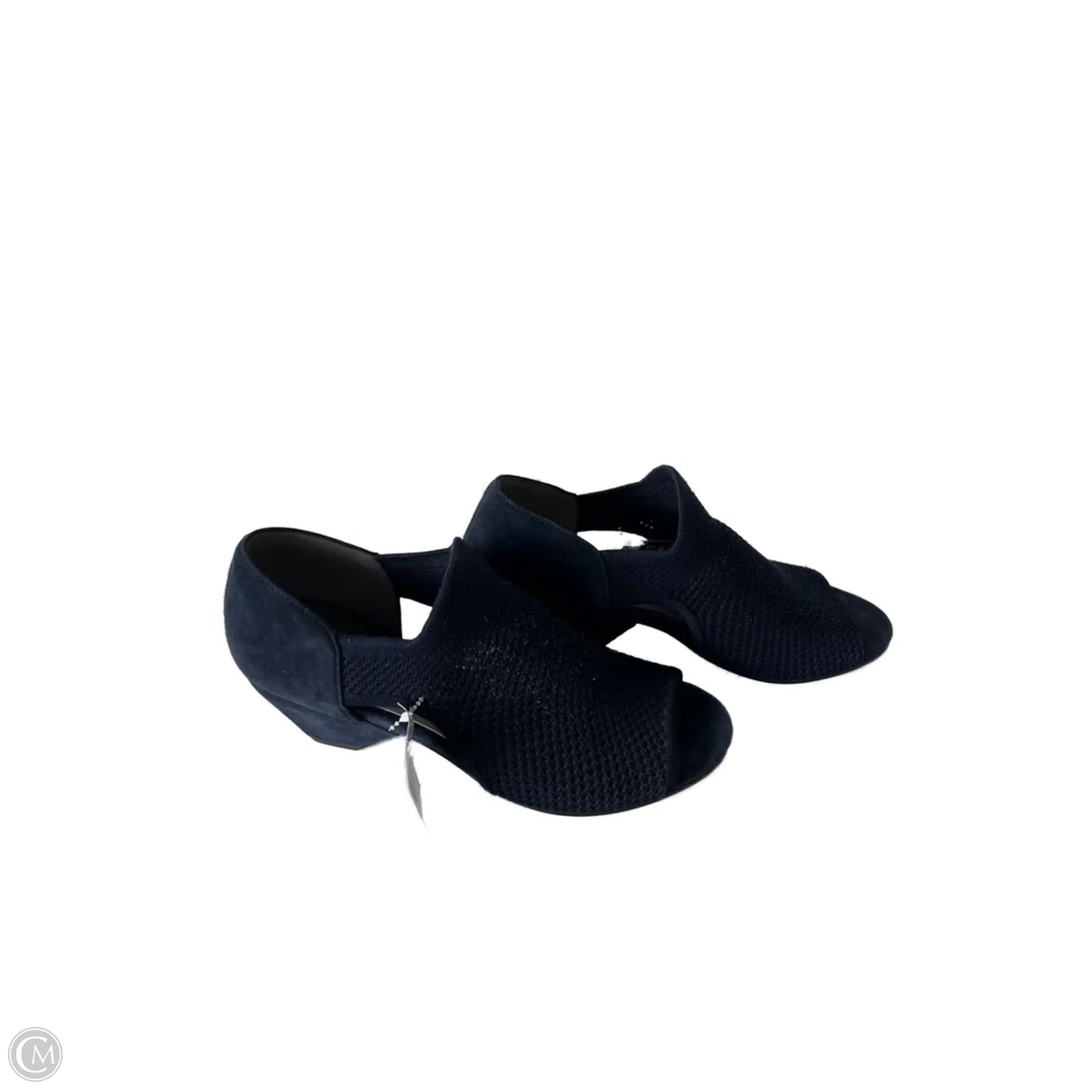 Sandals Heels Block By Eileen Fisher In Navy, Size: 8