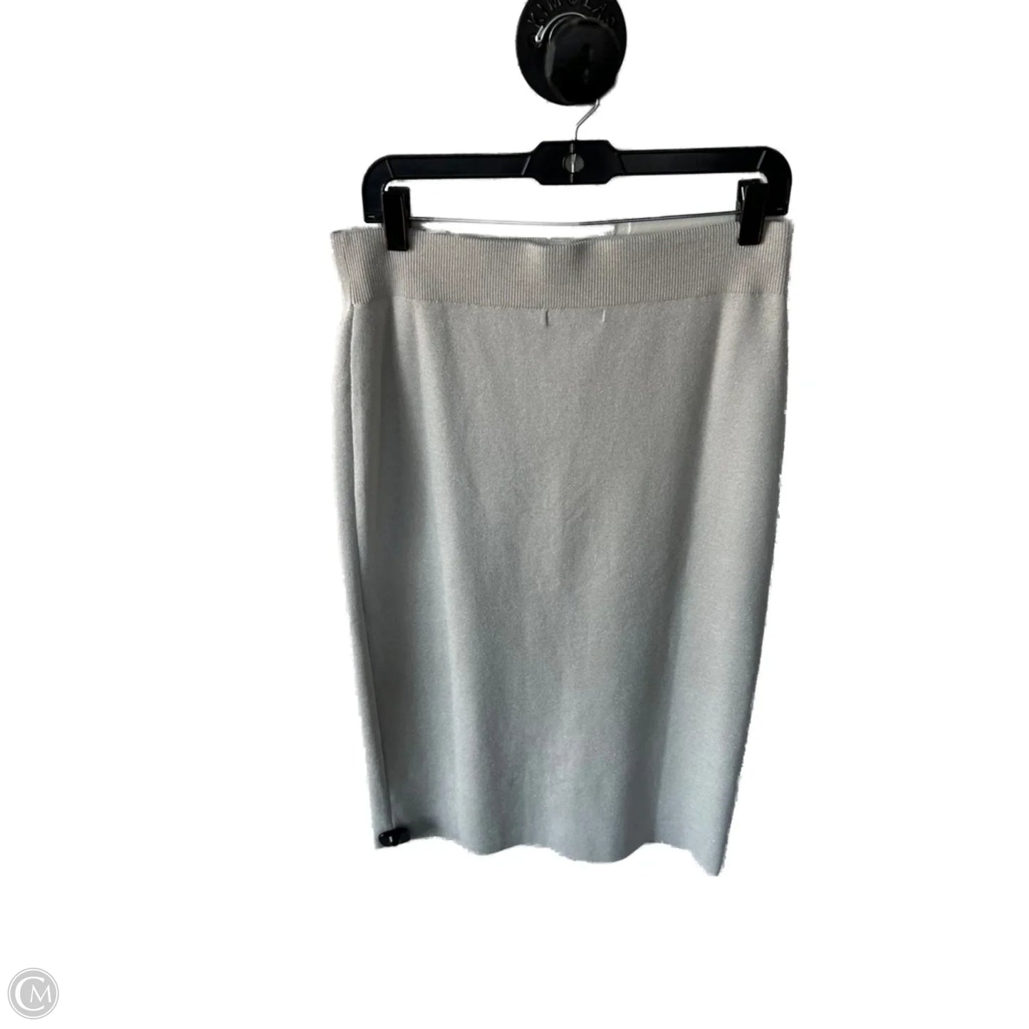 Skirt Midi By Banana Republic In Silver, Size: M