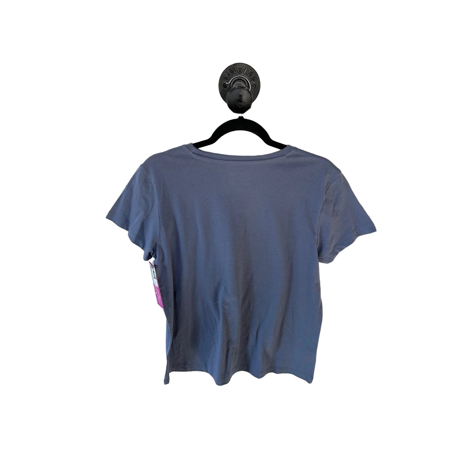 Top Short Sleeve Basic By Eddie Bauer In Blue & Purple, Size: S
