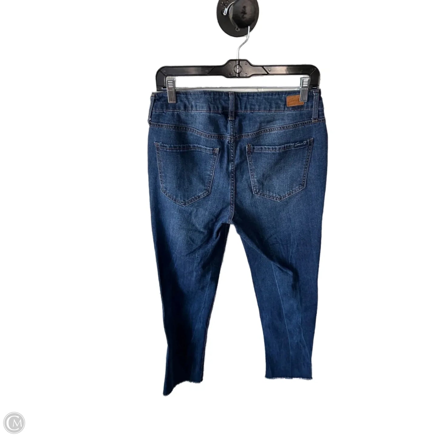 Jeans Straight By Seven 7 In Blue Denim, Size: 6