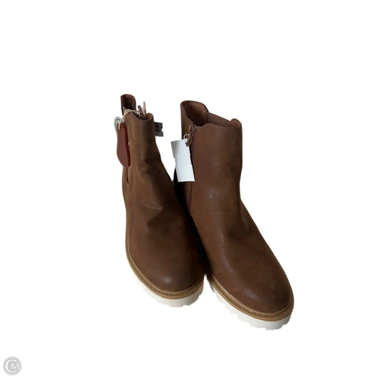 Boots Ankle Flats By Mia In Brown, Size: 8.5