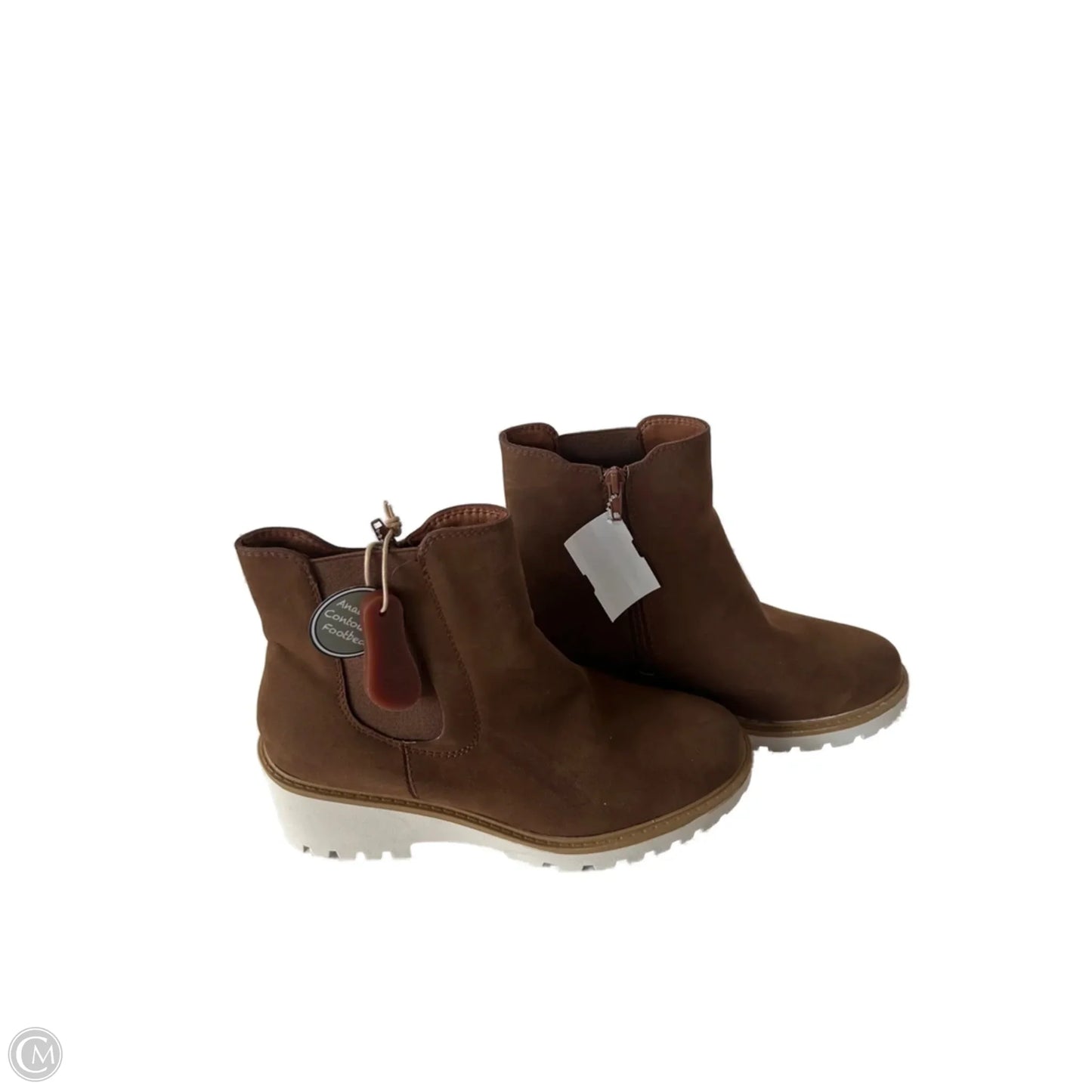 Boots Ankle Flats By Mia In Brown, Size: 8.5