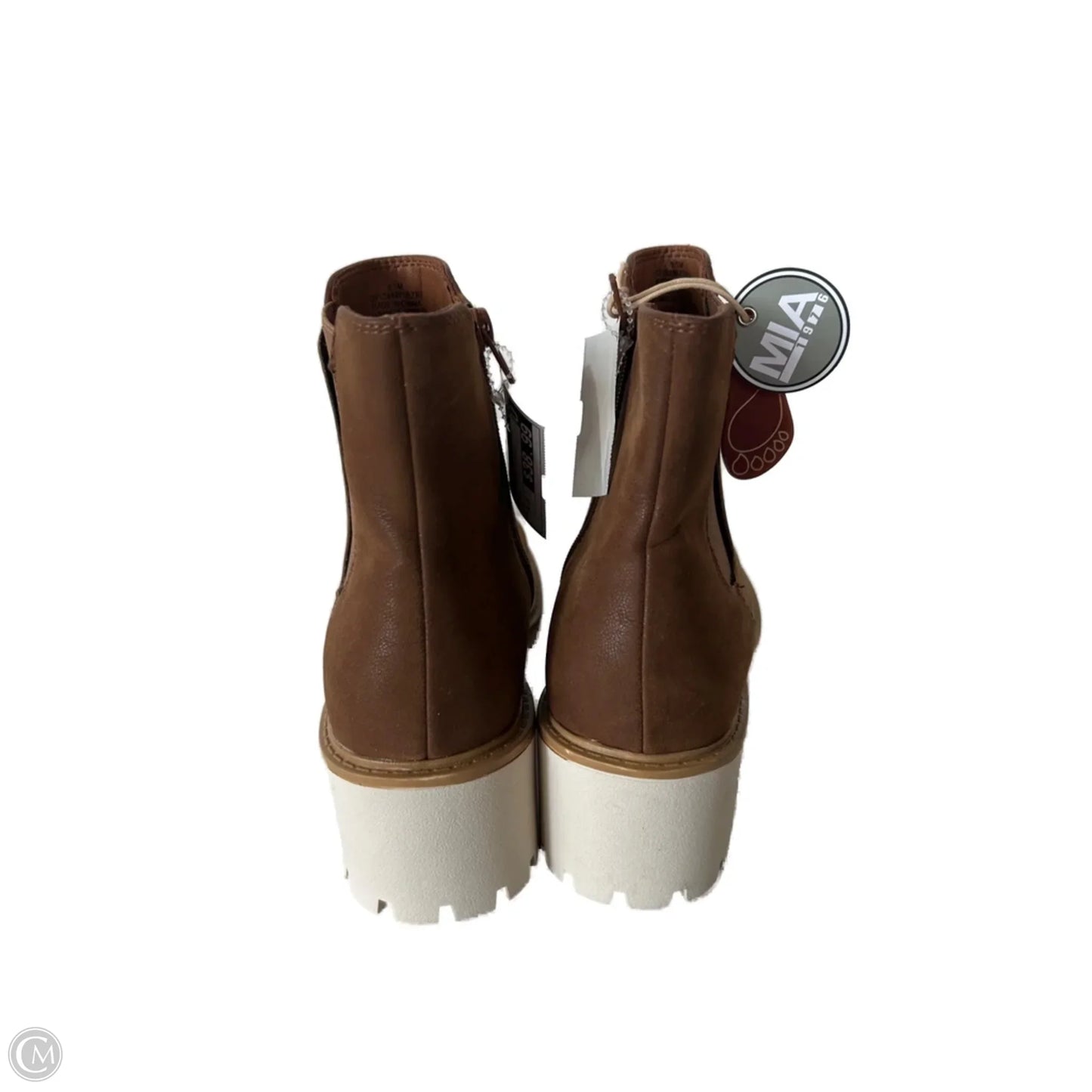 Boots Ankle Flats By Mia In Brown, Size: 8.5