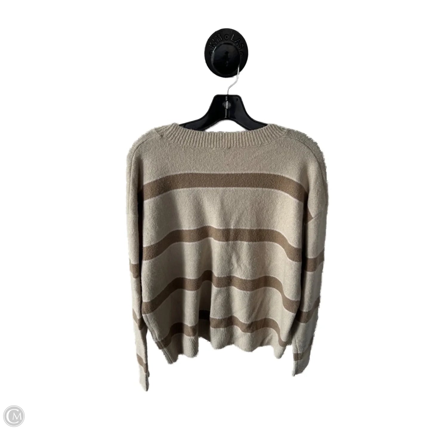 Sweater Cardigan By Splendid In Tan & White, Size: Xs