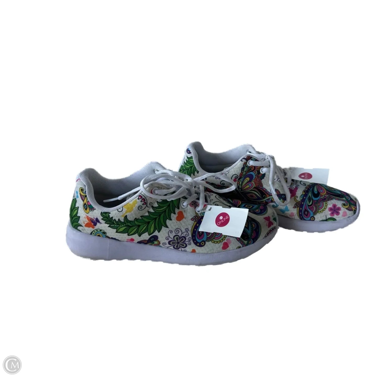 Shoes Sneakers By Cmc In Cream & Green, Size: 7.5