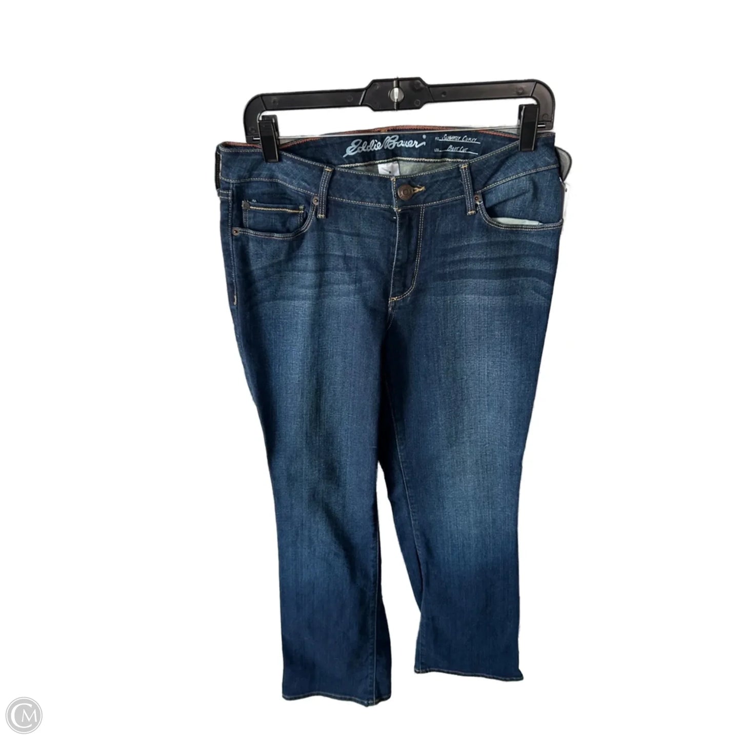 Jeans Boot Cut By Eddie Bauer In Blue Denim, Size: 8