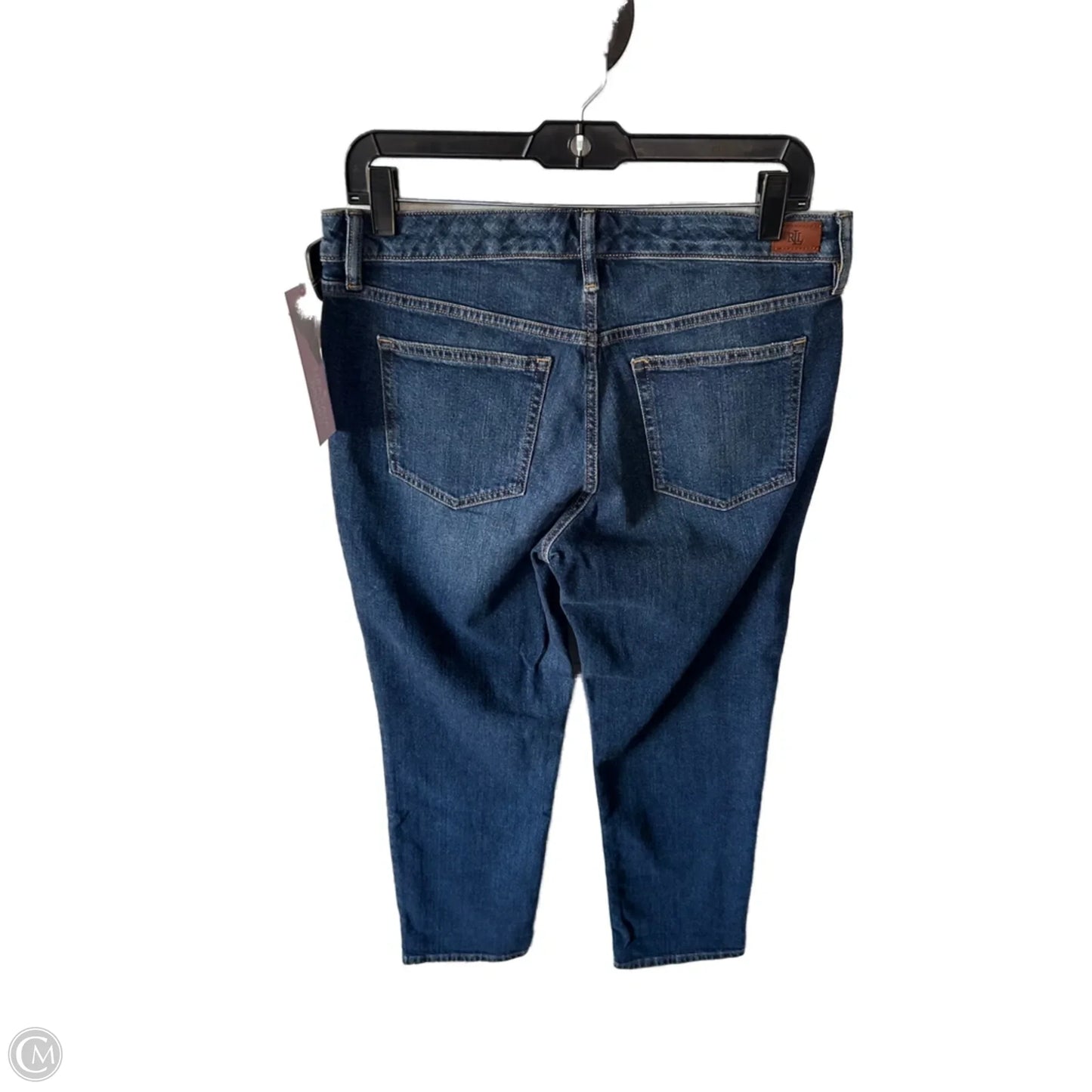 Jeans Straight By Lauren By Ralph Lauren In Blue Denim, Size: 6