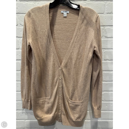 Sweater Cardigan By Old Navy In Tan, Size: S