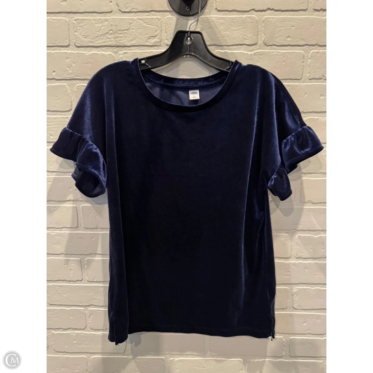 Top Short Sleeve By Old Navy In Blue, Size: S