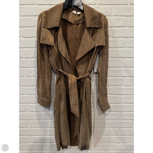 Coat Trench Coat By Moth In Brown, Size: S