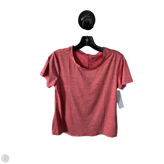 Athletic Top Short Sleeve By Eddie Bauer In Pink, Size: S