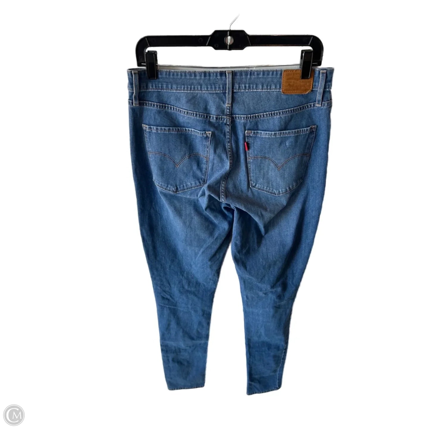 Jeans Skinny By Levis In Blue Denim, Size: 14