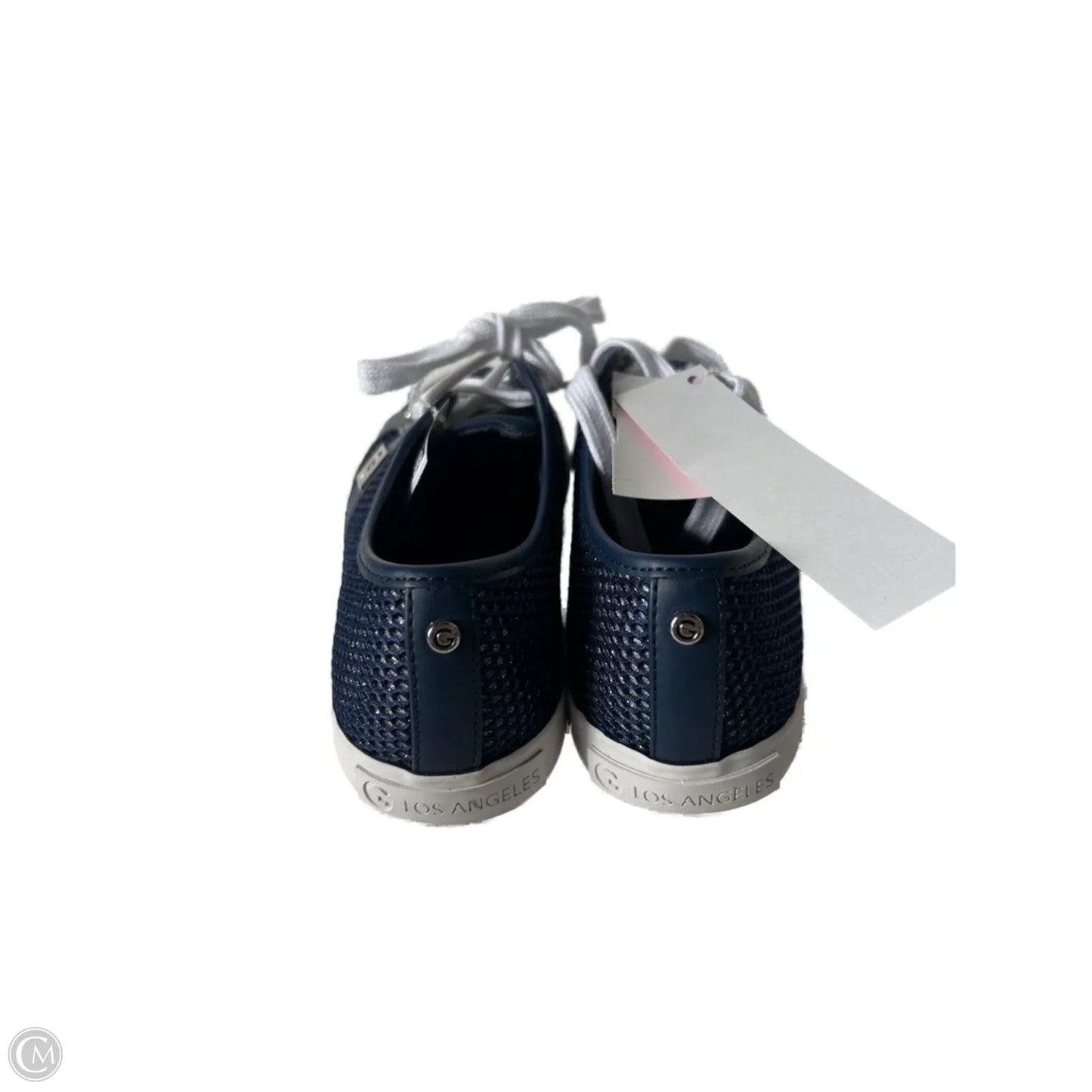 Shoes Sneakers By Guess In White & Yellow, Size: 8.5