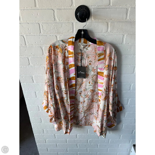 Kimono By Cme In Orange & Pink, Size: L
