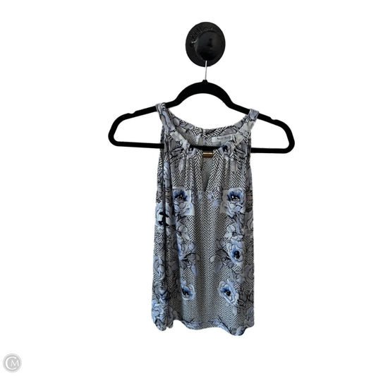 Top Sleeveless By White House Black Market In Black & Blue, Size: M