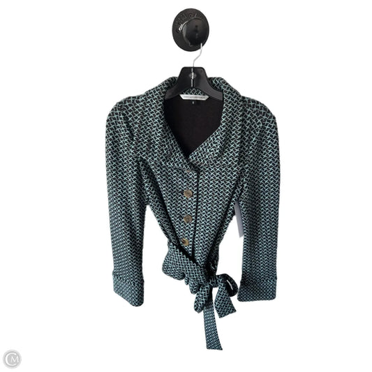 Jacket Designer By Diane Von Furstenberg In Brown & Green, Size: M