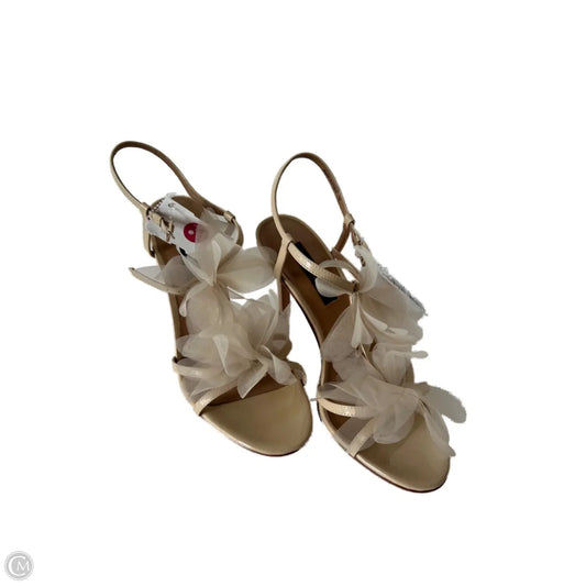 Sandals Heels Stiletto By Ann Taylor In Tan, Size: 7