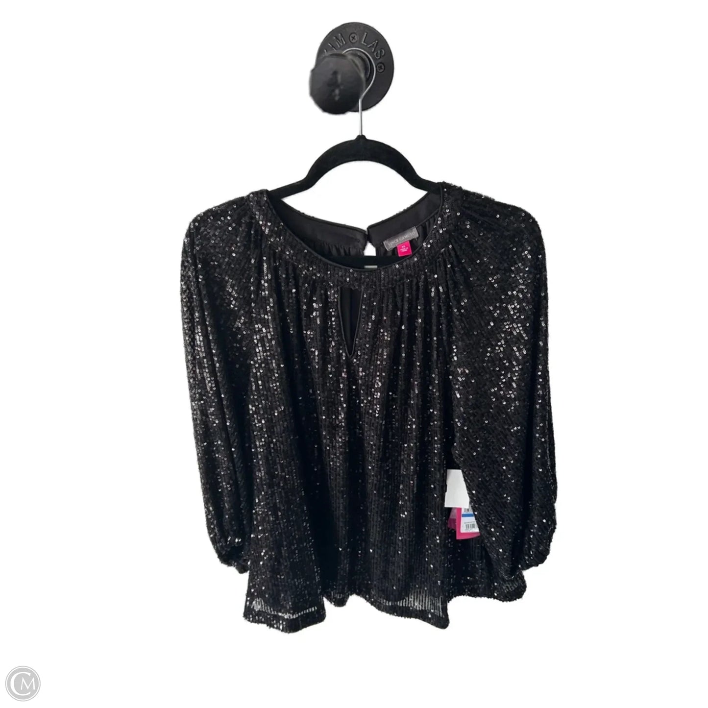 Top 3/4 Sleeve By Vince Camuto In Black, Size: Xl