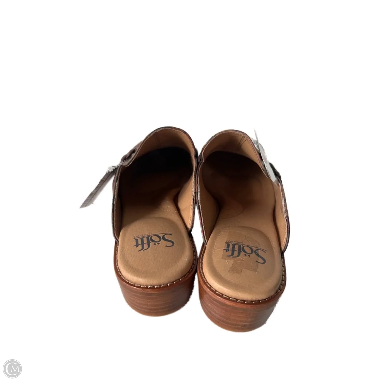 Shoes Flats By Sofft In Brown & Red, Size: 10