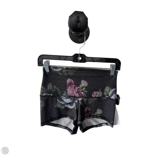 Athletic Shorts By Lululemon In Black & Green, Size: 2