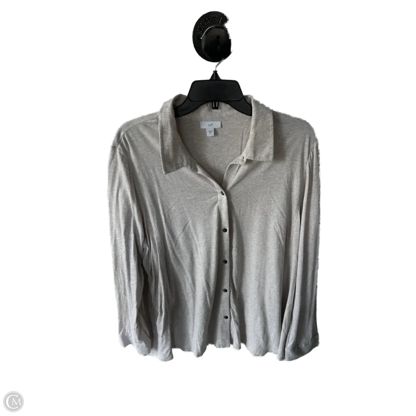 Top Long Sleeve By J. Jill In Taupe, Size: Xl