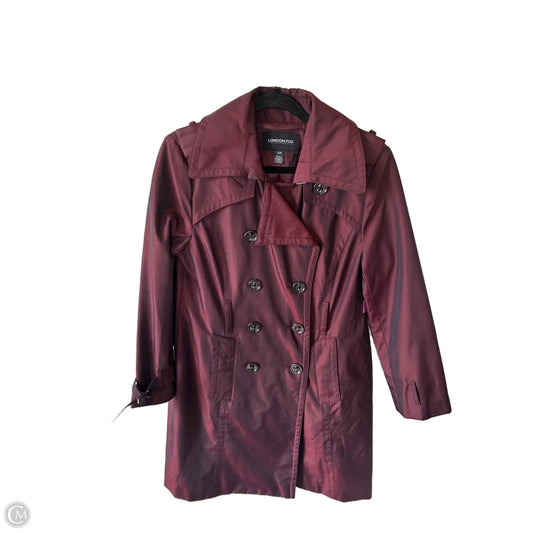 Coat Trench Coat By London Fog In Mauve, Size: S