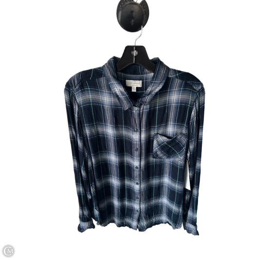Top Long Sleeve By Lucky Brand In Blue, Size: L