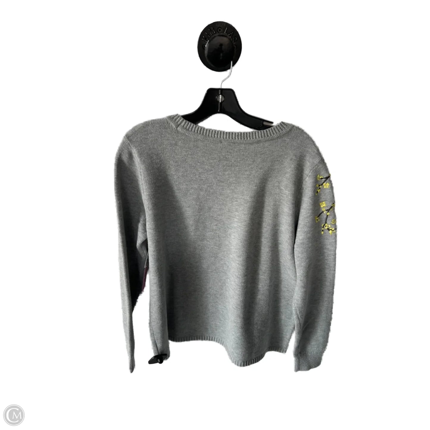 Sweater By Cabi In Grey & Yellow, Size: S