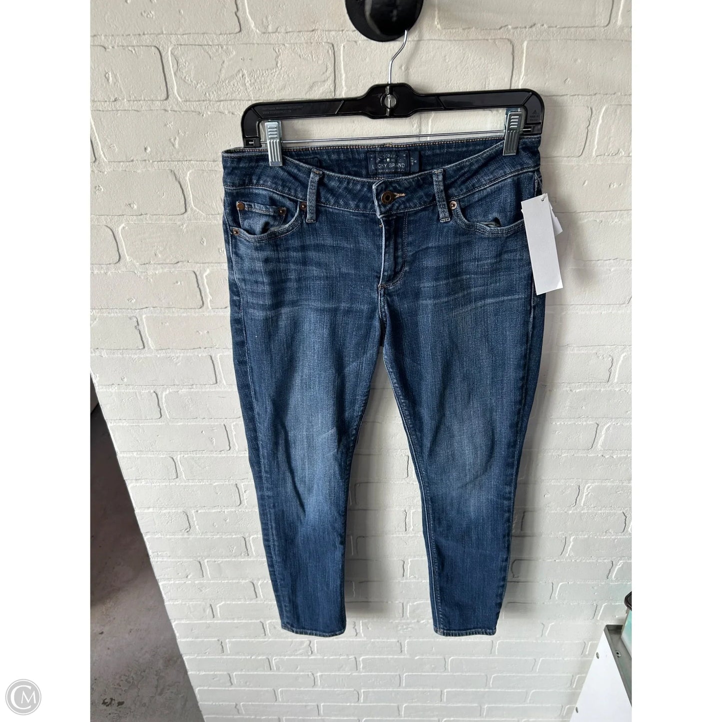 Jeans Skinny By Lucky Brand In Blue Denim, Size: 4