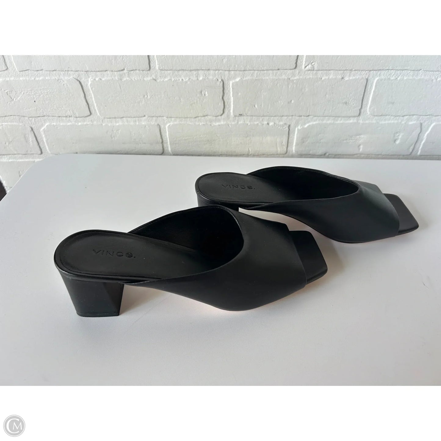 Sandals Heels Block By Vince In Black, Size: 8.5