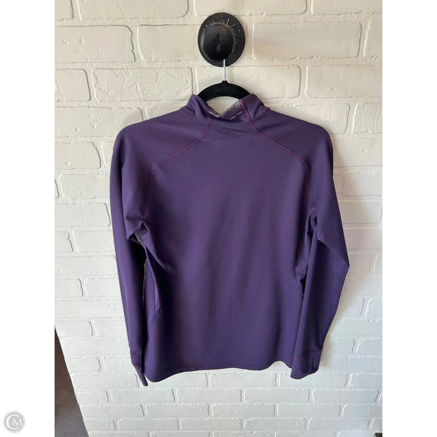 Athletic Top Long Sleeve Collar By Columbia In Purple, Size: L