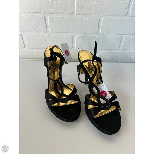 Sandals Heels Stiletto By Nina In Black, Size: 8.5