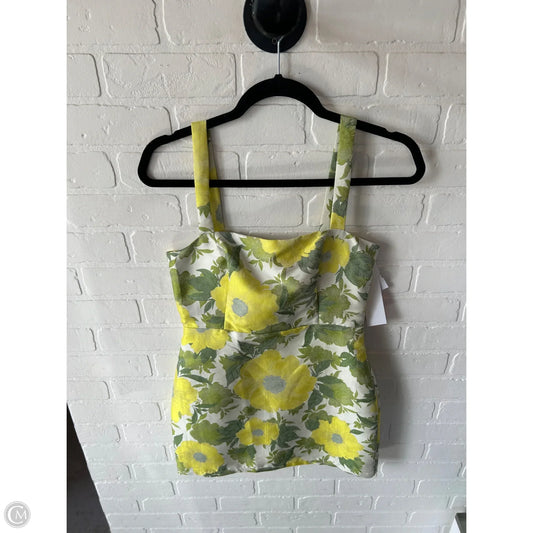 Dress Party Short By Lulus In Green & Yellow, Size: S